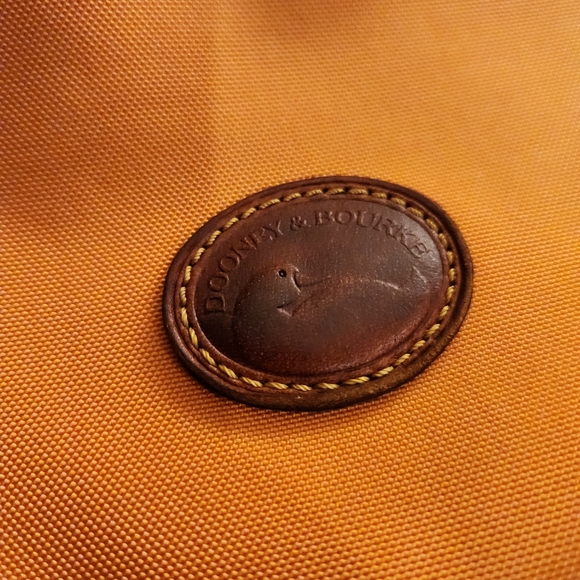 Dooney & Bourke Orange Lightweight Nylon Crossbody Bag/Purse - Picture 9 of 12